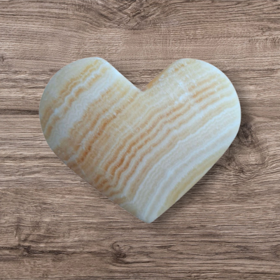Geel calciet hart
