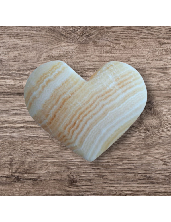 Geel calciet hart