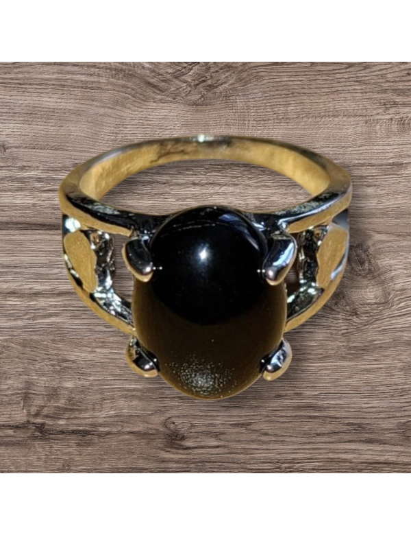 Zilverkleurige chalcedoon ring maat 13