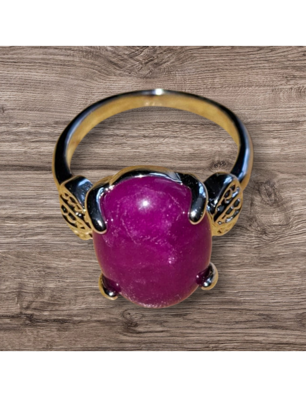 Zilverkleurige kwarts ring maat 11