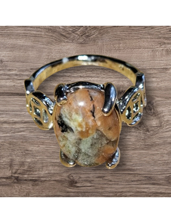 Zilverkleurige nunderiet ring maat 13