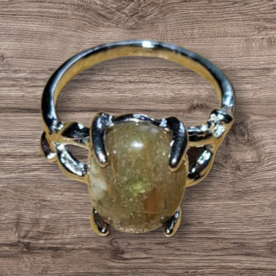 Zilverkleurige unakiet ring maat 15