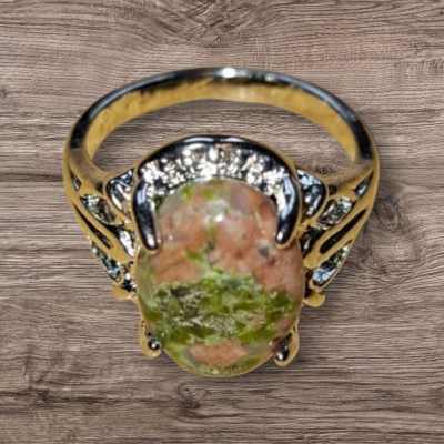 Zilverkleurige Unakiet ring maat 14