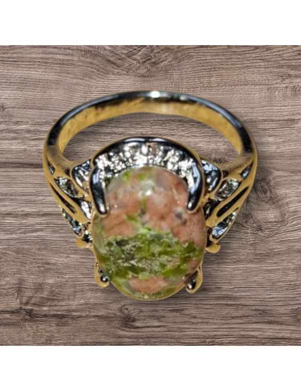 Zilverkleurige Unakiet ring maat 14